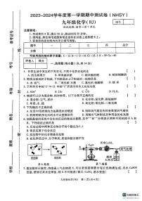 河南省安阳市内黄县实验中学2023-2024学年九年级上学期期中考试化学试题