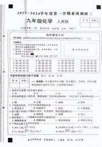 河北省石家庄市赵县职工子弟学校2023-2024学年九年级上学期12月月考化学试题