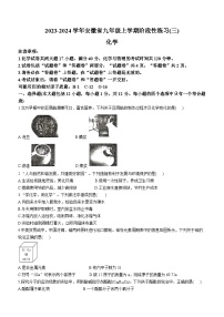 安徽省淮南市凤台县第四中学2023-2024学年九年级上学期12月月考化学试题