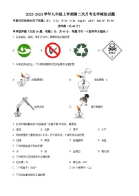 江苏省苏州市吴江区同里中学2023-2024学年九年级上学期第二次月考化学模拟试题