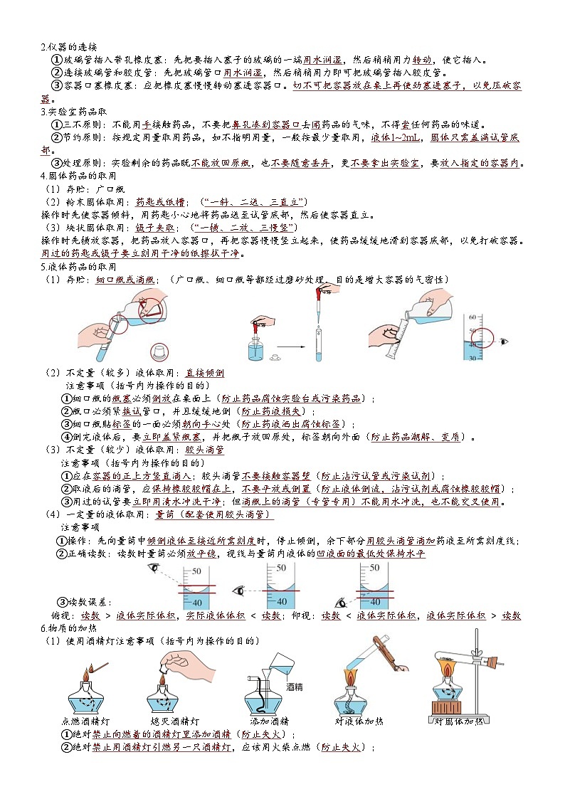 中考化学一轮复习 第1单元 走进化学世界-九年级化学必备单元知识清单（人教版）第3页