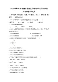 2021学年河南省新乡市郊区中考化学适应性试卷