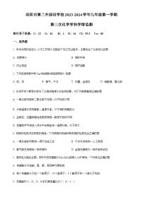 河南省洛阳市第二外国语学校2023-2024学年九年级上学期12月月考化学试题