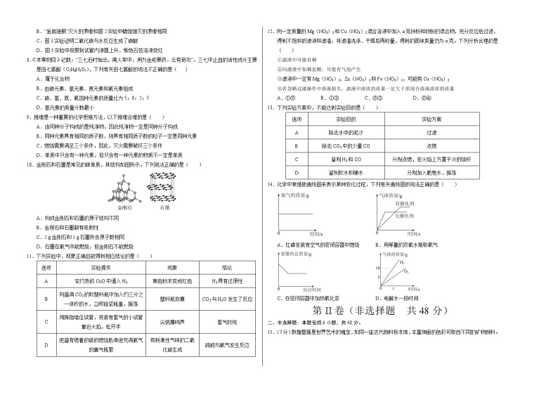 人教版1～8单元九上化学期末模拟卷（广州）.zip02