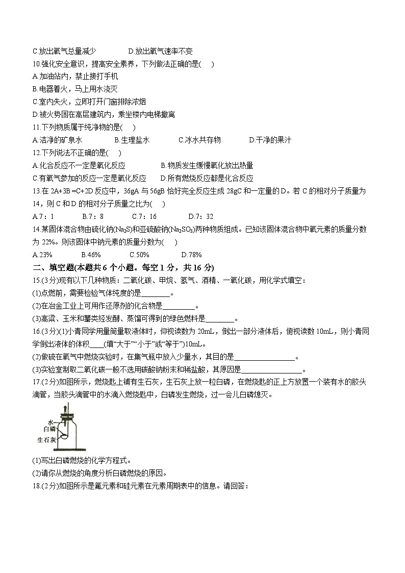 河南省洛阳市新安县2023-2024学年九年级上学期期末质量检测化学试卷第2页