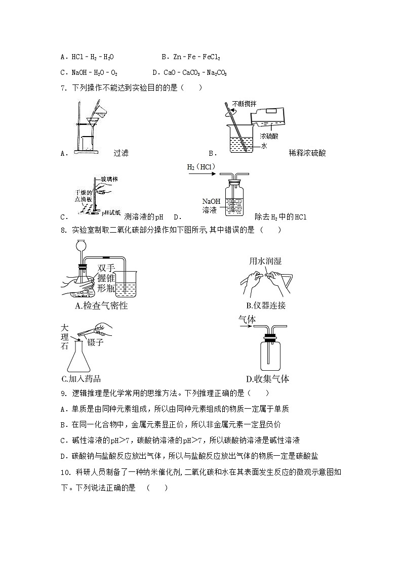 2021学年河南省南乐县中考化学适应性试卷第2页