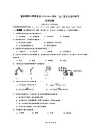 重庆实验外国语学校2023-2024学年九年级上学期第二次月考化学试卷