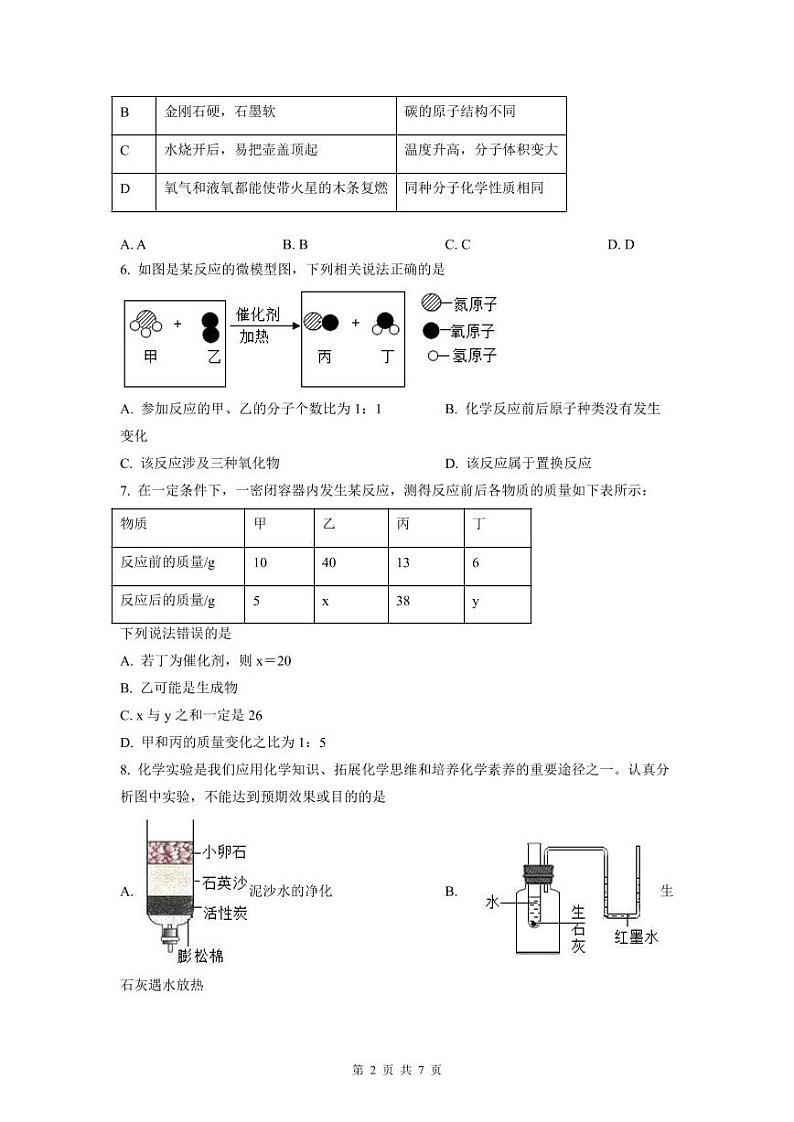 2022-2023年深圳市31校联考九年级（上）期末化学试卷第2页