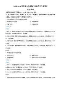 安徽省淮南市西部地区联考2023-2024学年九年级上学期12月月考化学试题（解析版）