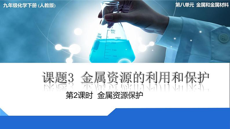 人教版初中化学九年级下册第八单元课题3金属资源的利用和保护（第二课时）01