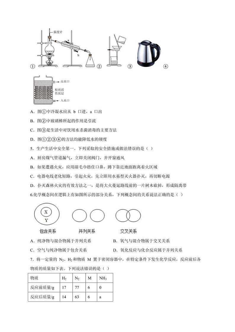 江西省南昌市2023-2024学年九年级上册12月月考化学试卷（附答案）第2页