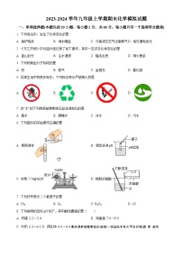 江苏省扬州市高邮市汪曾祺学校2023-2024学年九年级上学期期末化学模拟试题