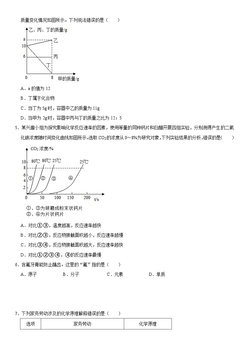 科粤版化学九年级上册精品期末模拟练习试卷（含详细解析）02