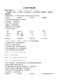 山东省德州市宁津县宁津县第四、第五实验中学2023-2024学年九年级上学期12月月考化学试题