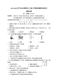 2023-2024学年河北省邯郸市九年级上册期末摸底考试化学模拟试卷（附答案）