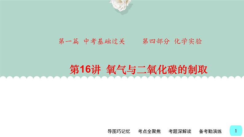 第16讲 氧气与二氧化碳的制取-【精美课件】备战2023年中考化学一轮复习课件第1页