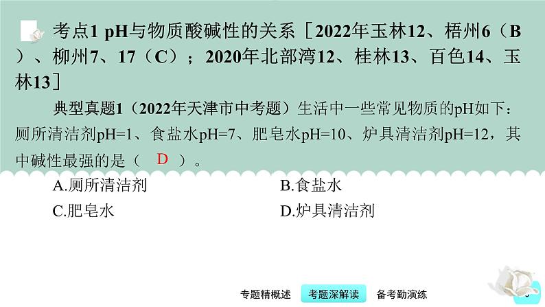 第3讲 溶液的酸碱度(pH)-【精美课件】备战2023年中考化学一轮复习课件06