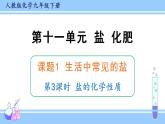 人教版九年级化学下册课件 第十一单元 课题1 第三课时 盐的化学性质