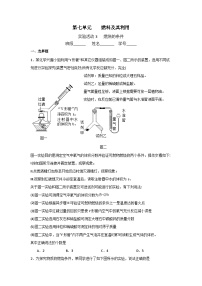 化学九年级上册实验活动 3 燃烧的条件当堂检测题