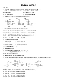 人教版九年级上册实验活动 3 燃烧的条件巩固练习