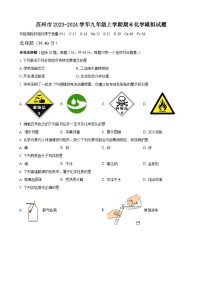 江苏省常熟地区2023-2024学年九年级上学期期末化学模拟试题.