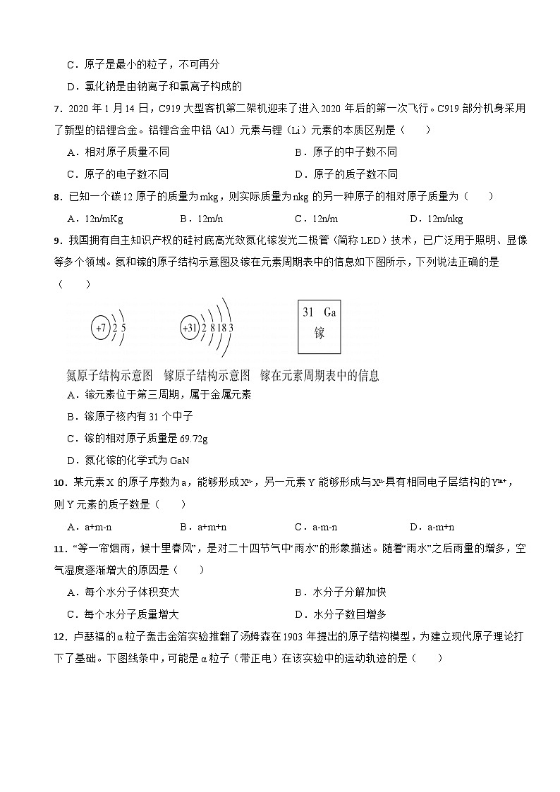 山东省烟台莱阳市2023年八年级上学期期末化学试题附答案第2页