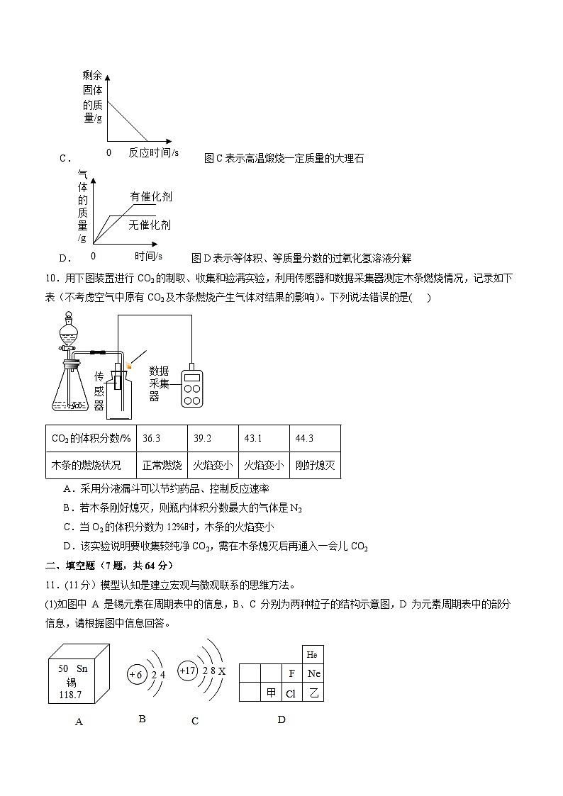 福建省莆田市荔城区黄石镇沙堤初级中学2023-2024学年九年级上学期第四次月考化学试题03