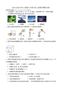 安徽省合肥市第四十一中学2023~2024学年九年级上学期期末模拟化学试卷