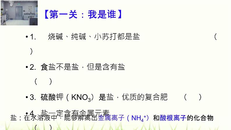 人教版九年级化学下册第11单元《盐与化肥》复习课件第2页