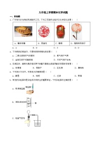 广东省云浮市2023年九年级上学期期末化学试题附答案