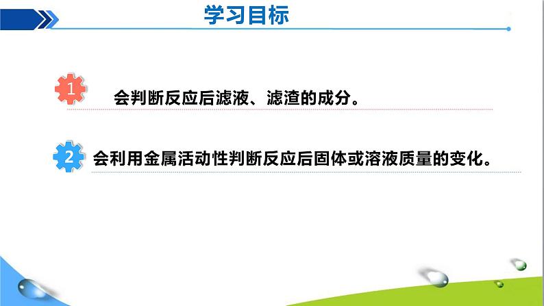 人教版初中化学九年级下册第八单元课题2金属的化学性质（第3课时）滤渣、滤液成分的判断课件PPT第4页