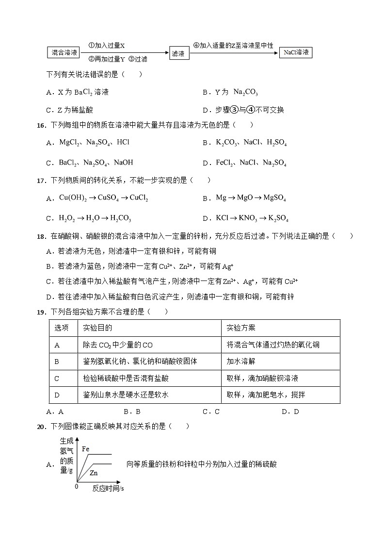 广西贵港市桂平市2023年九年级上学期期末化学试题附答案第3页