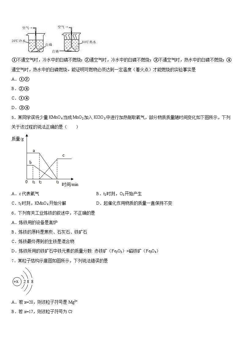 2023-2024学年上海市外国语大附属外国语学校化学九上期末复习检测模拟试题含答案第2页