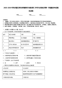 2023-2024学年内蒙古鄂尔多斯康巴什新区第二中学九年级化学第一学期期末考试模拟试题含答案