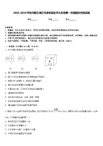 2023-2024学年内蒙古通辽市库伦旗化学九年级第一学期期末检测试题含答案