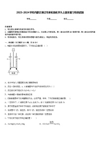 2023-2024学年内蒙古通辽市库伦旗化学九上期末复习检测试题含答案