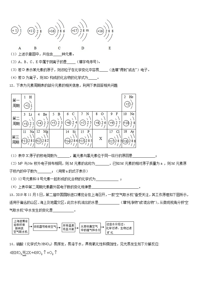 2023-2024学年内蒙古牙克石市化学九年级第一学期期末监测试题含答案第3页