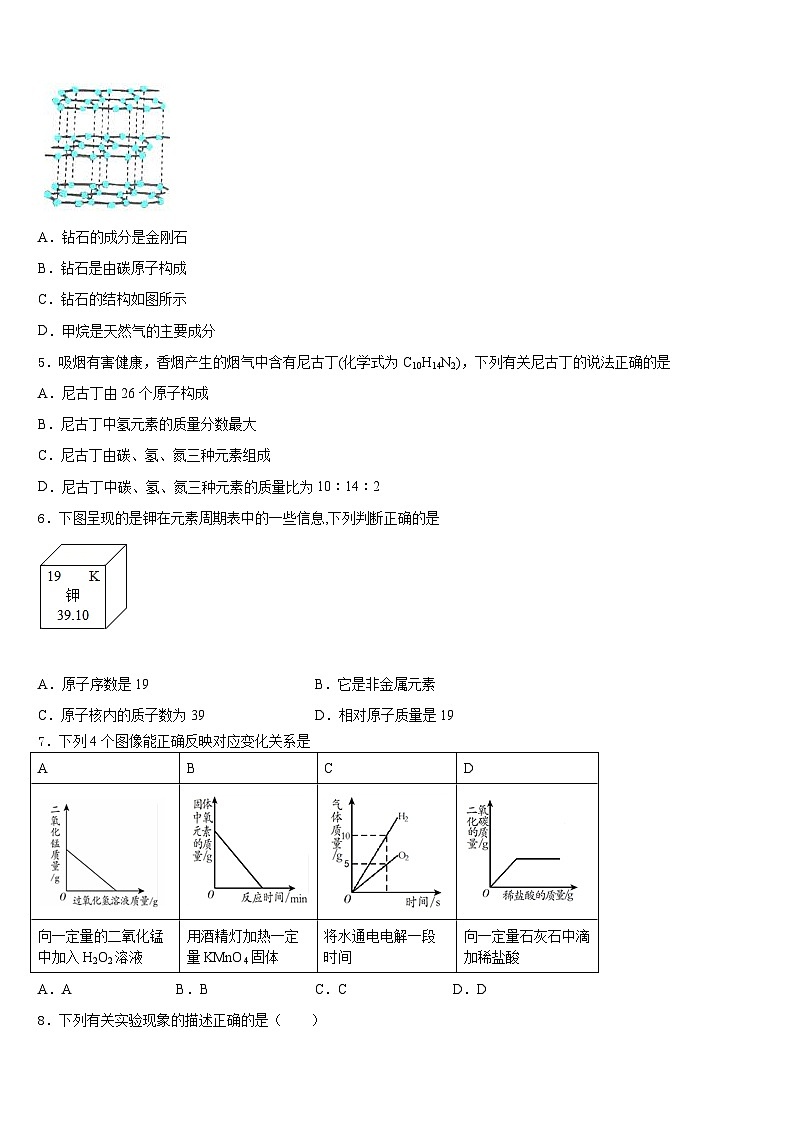 2023-2024学年北京市朝阳区名校九上化学期末预测试题含答案02