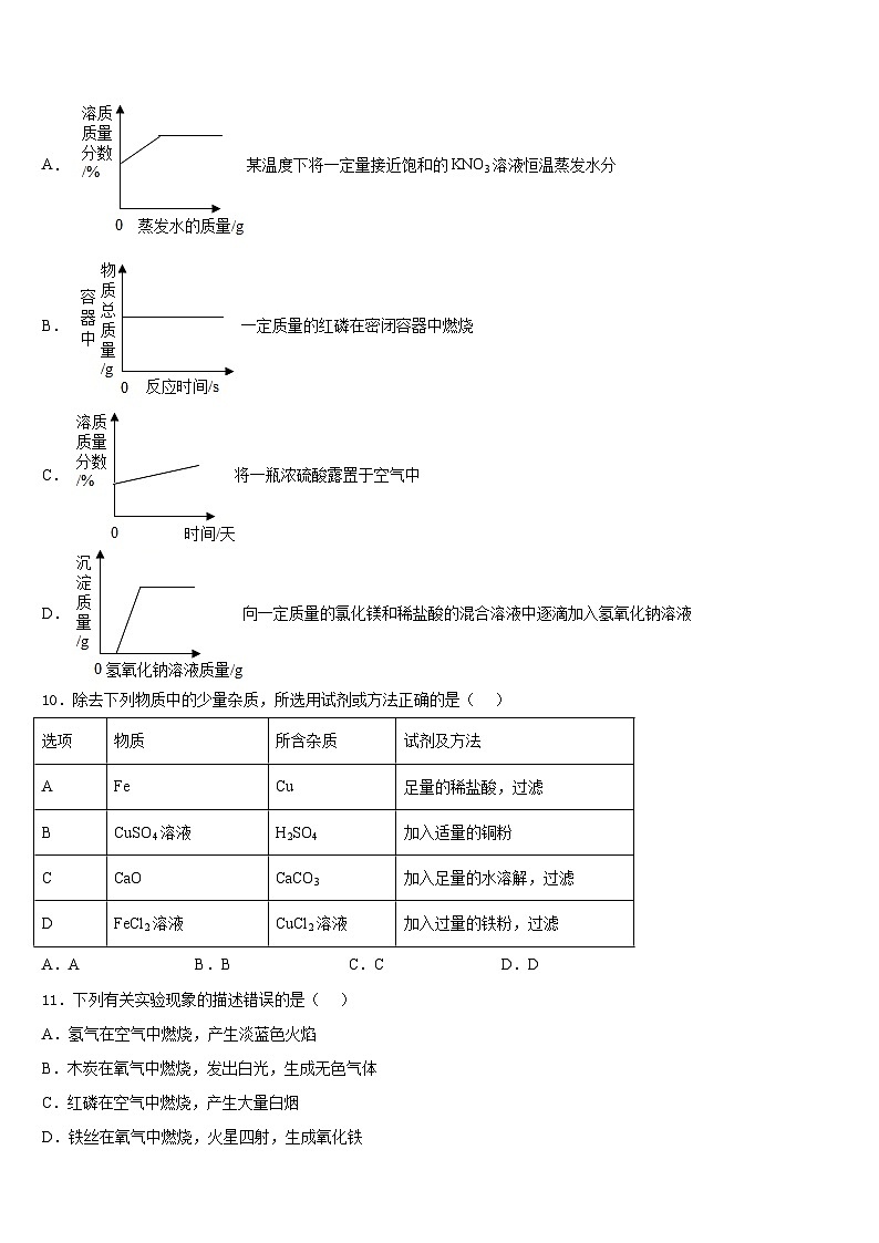 2023-2024学年北京市第35中学九年级化学第一学期期末统考试题含答案第3页