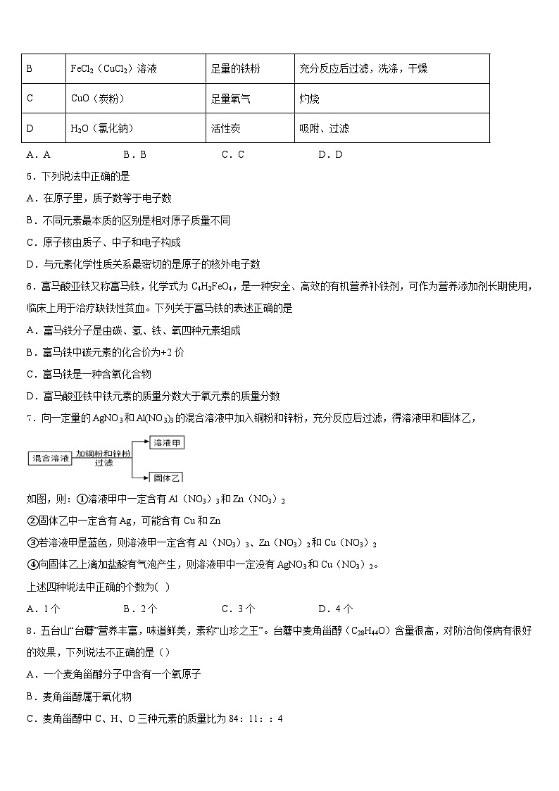 2023-2024学年北京市教院附中九年级化学第一学期期末学业质量监测模拟试题含答案第2页