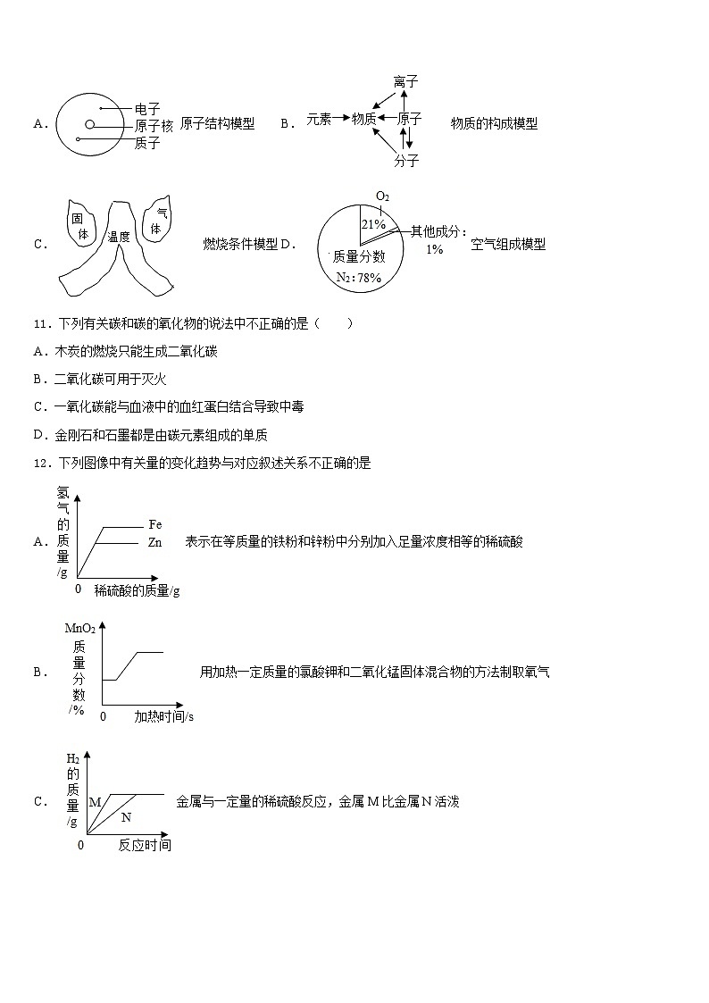 2023-2024学年北京市密云县名校化学九上期末复习检测模拟试题含答案第3页