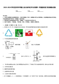 2023-2024学年北京市中学国人民大附中化学九年级第一学期期末复习检测模拟试题含答案