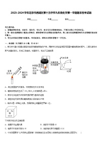 2023-2024学年北京市西城区第十五中学九年级化学第一学期期末统考试题含答案