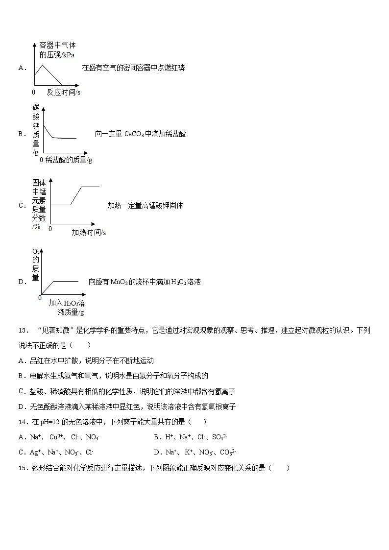 2023-2024学年南省洛阳市偃师县九年级化学第一学期期末教学质量检测试题含答案第3页