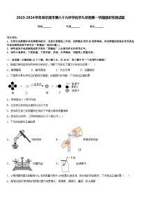 2023-2024学年哈尔滨市第六十九中学化学九年级第一学期期末检测试题含答案