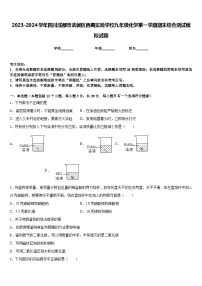 2023-2024学年四川成都市武侯区西蜀实验学校九年级化学第一学期期末综合测试模拟试题含答案