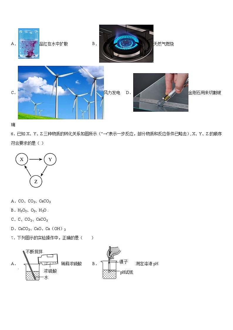 2023-2024学年四川省大邑县晋原初中九上化学期末质量跟踪监视模拟试题含答案第2页