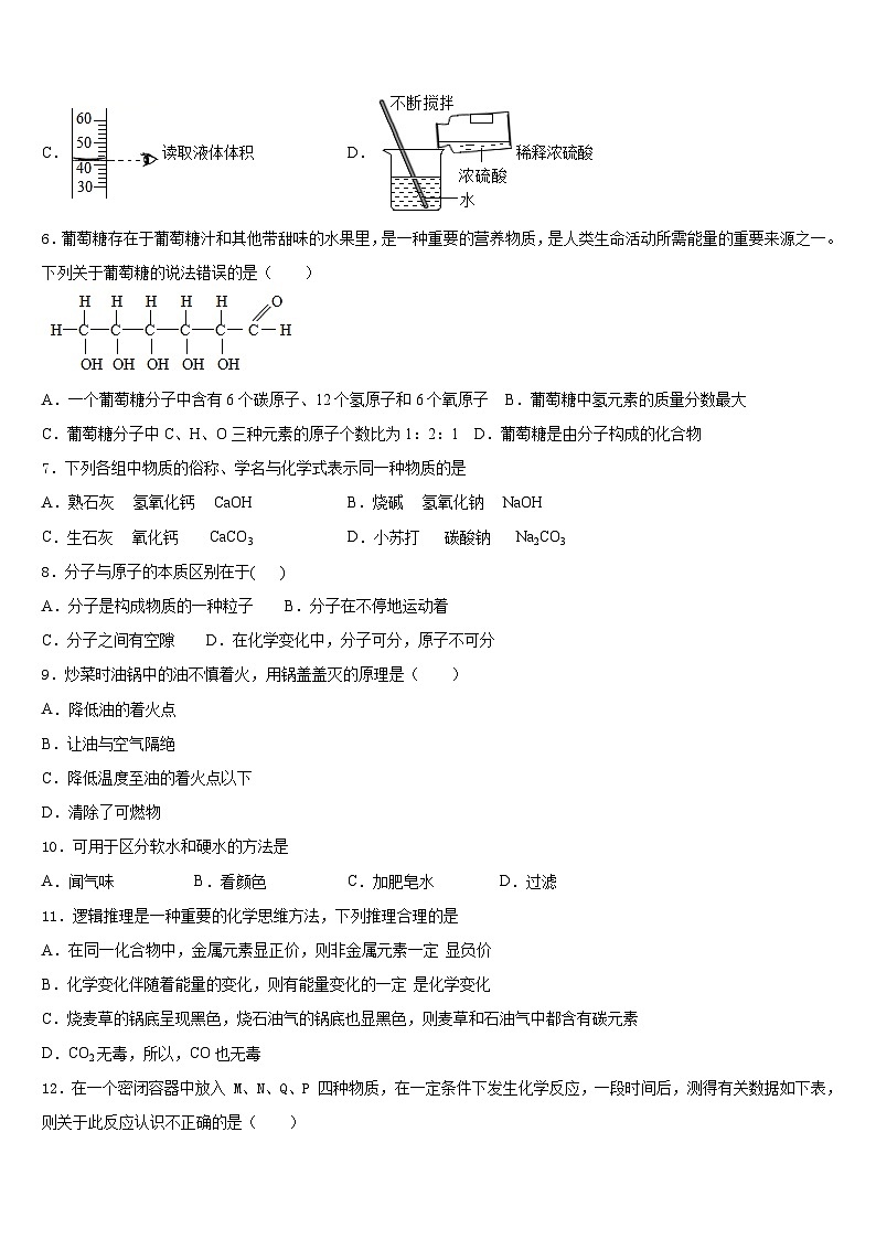 2023-2024学年四川省成都市青羊区部分学校九上化学期末经典试题含答案第3页