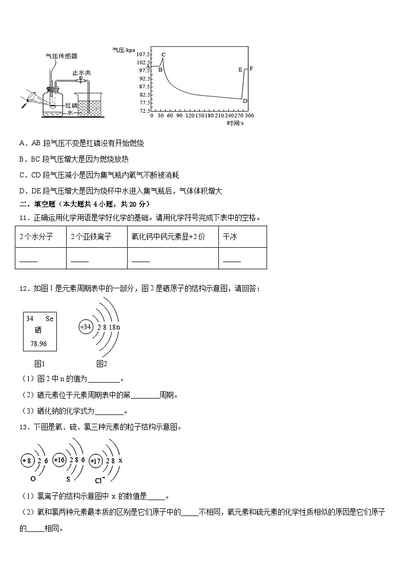 2023-2024学年四川省成都市育才学校化学九年级第一学期期末预测试题含答案第3页