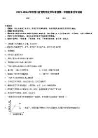 2023-2024学年四川省资阳市化学九年级第一学期期末统考试题含答案